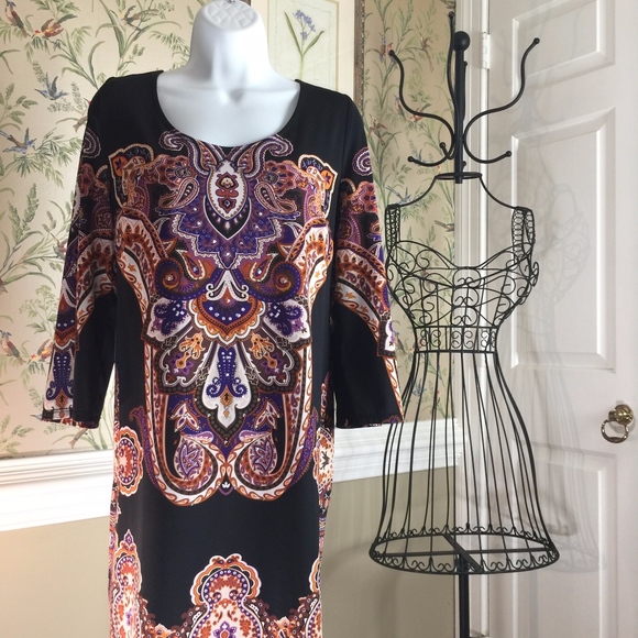 Classy INC Petite Midi Dress #W112 - Picture 1 of 5